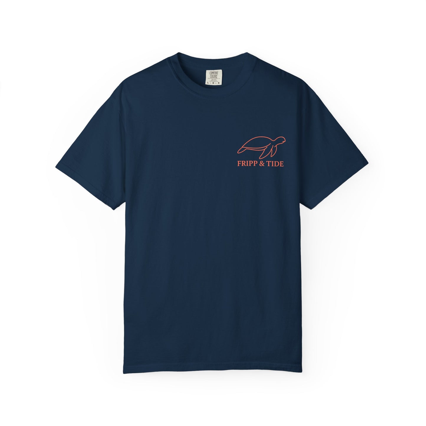 Fripp Island Sunset Turtle Tee – Island Outline Edition