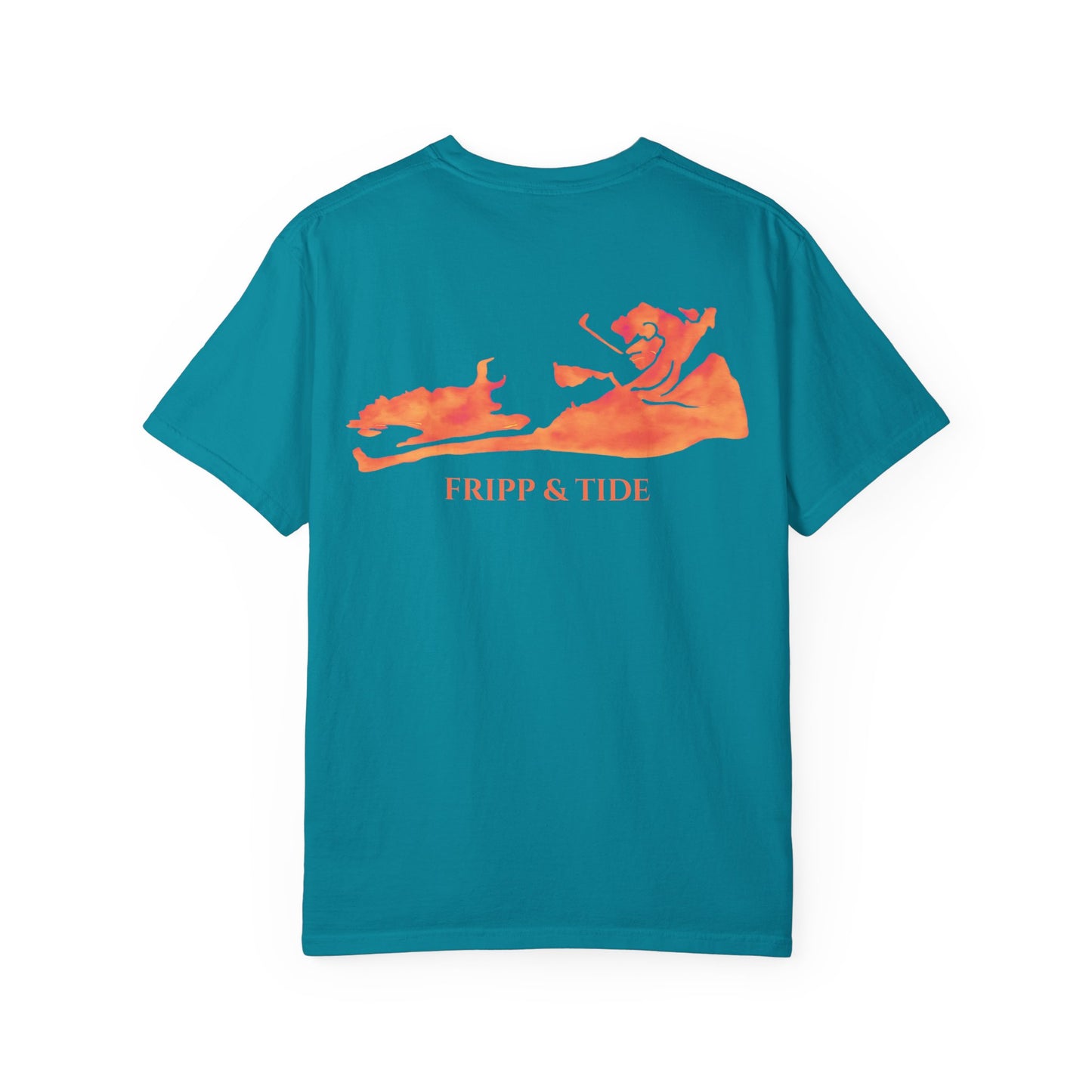 Fripp Island Sunset Turtle Tee – Island Outline Edition