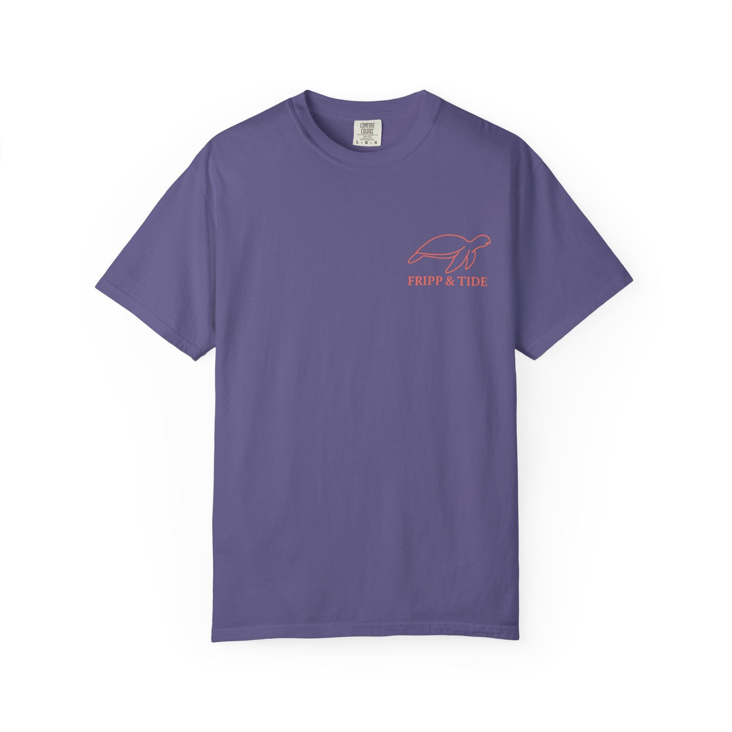 Fripp Island Sunset Turtle Tee – Island Outline Edition