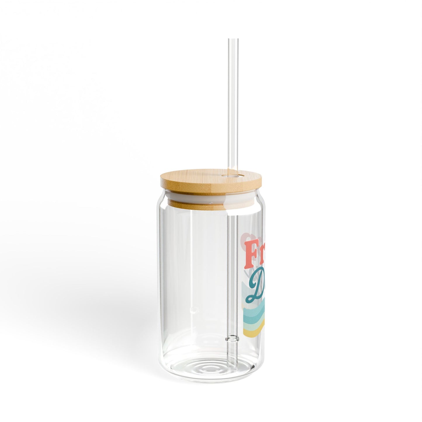 Fripp Days 16oz Reusable Glass – Coastal Sipper Cup