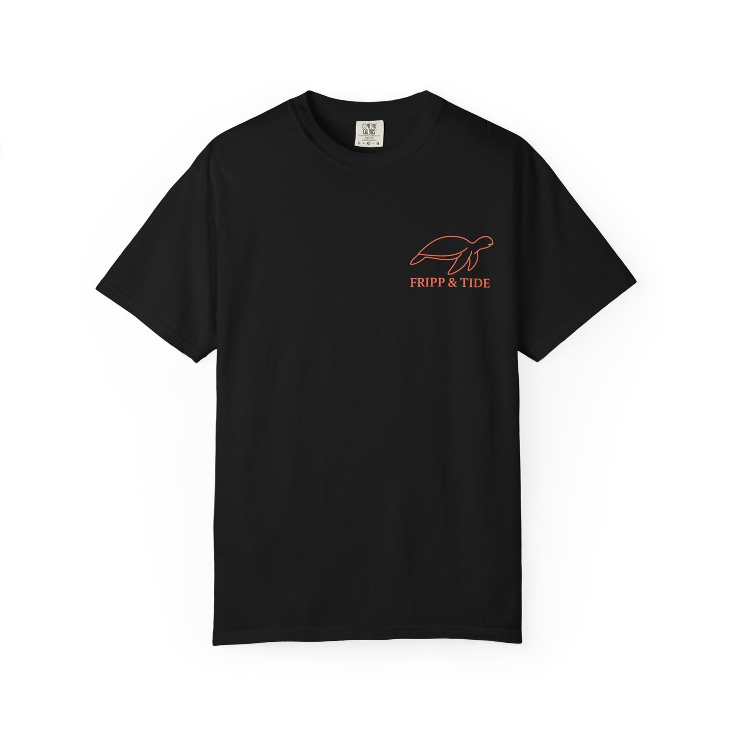 Fripp Island Sunset Turtle Tee – Island Outline Edition