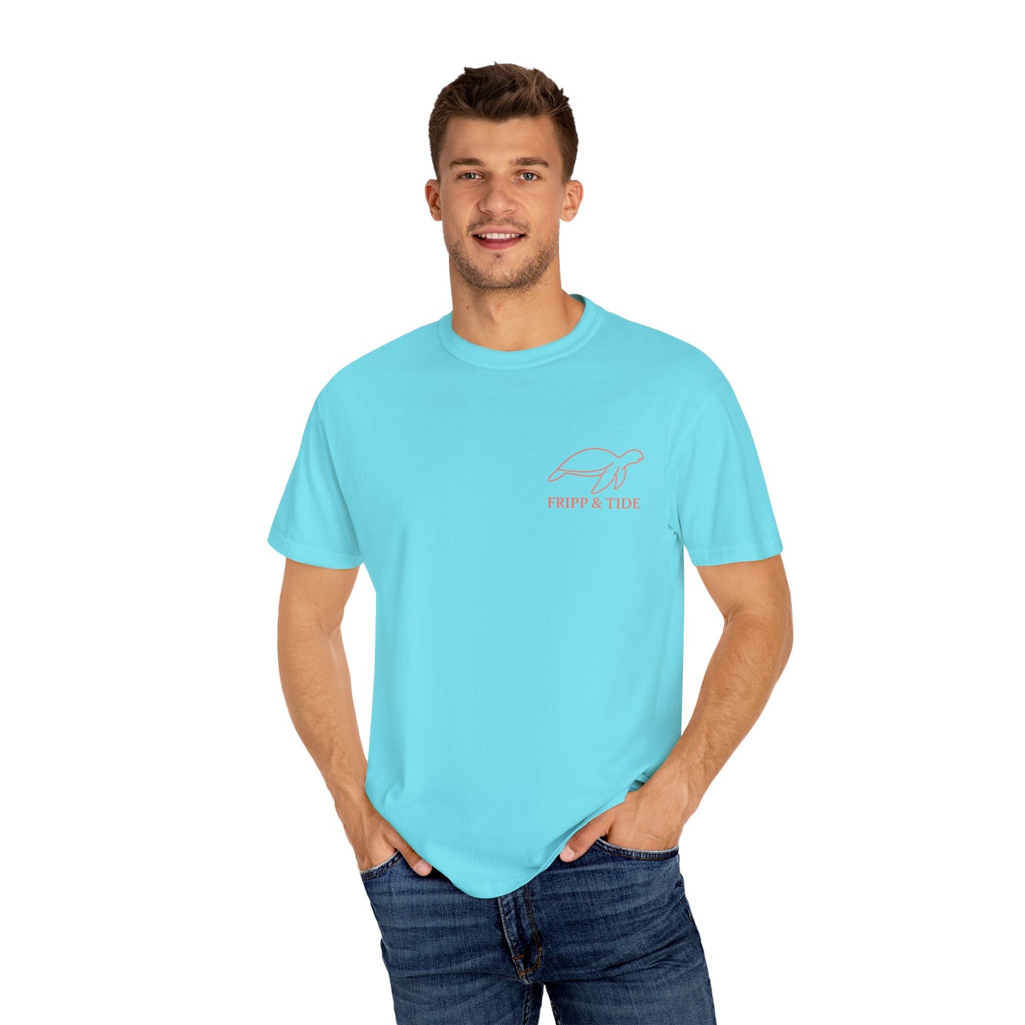 Fripp Island Sunset Turtle Tee – Island Outline Edition