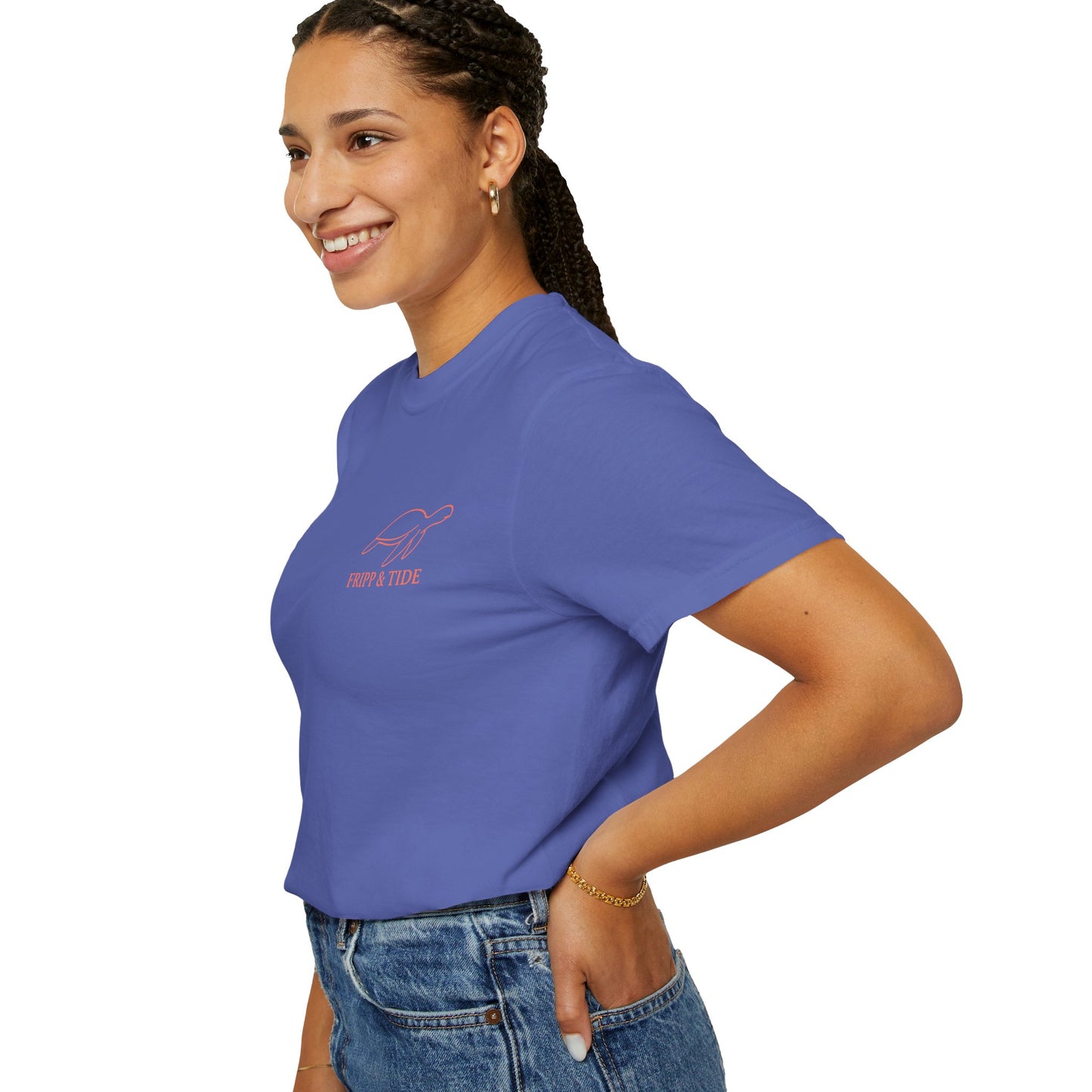 Fripp Island Sunset Turtle Tee – Island Outline Edition
