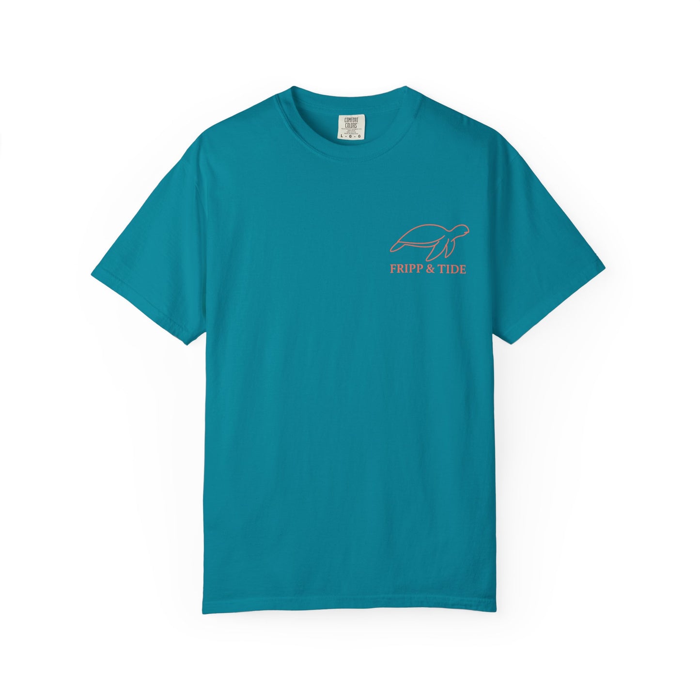 Fripp Island Sunset Turtle Tee – Island Outline Edition