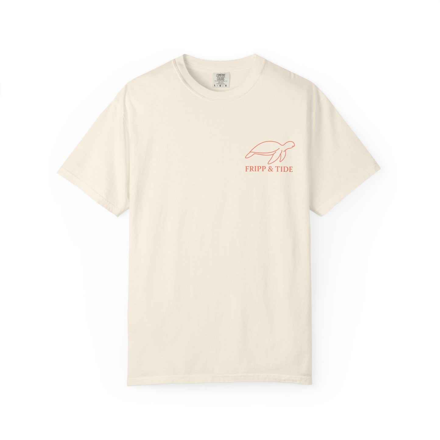 Fripp Island Sunset Turtle Tee – Island Outline Edition