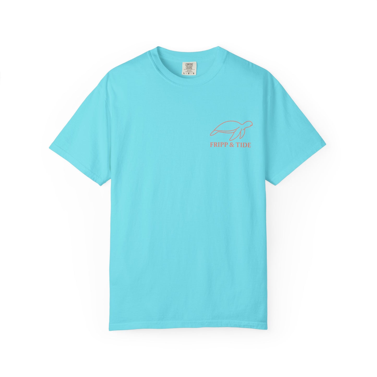 Fripp Island Sunset Turtle Tee – Island Outline Edition