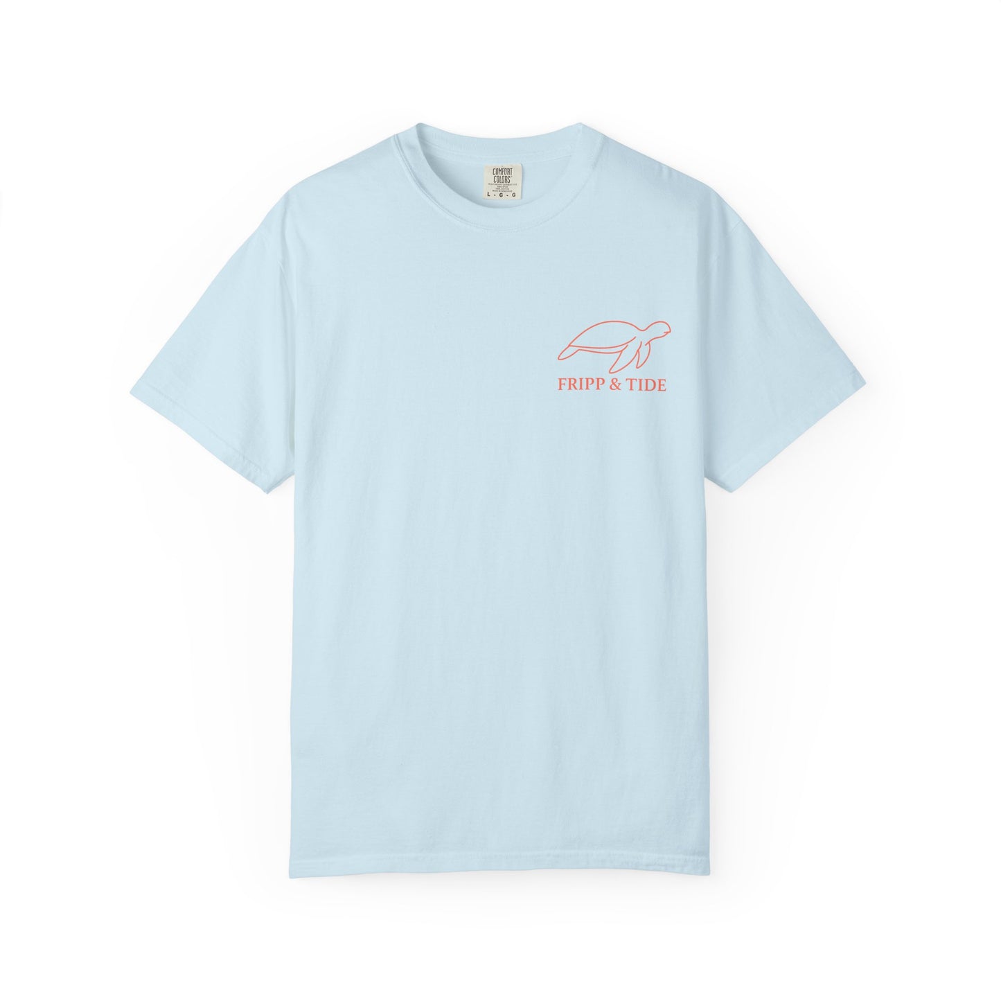 Fripp Island Sunset Turtle Tee – Island Outline Edition