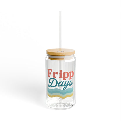 Fripp Days 16oz Reusable Glass – Coastal Sipper Cup
