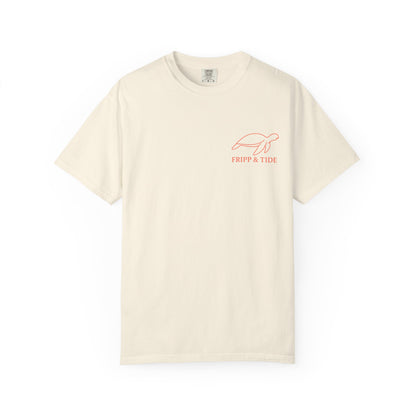 Fripp Island Sunset Turtle Tee – Island Outline Edition